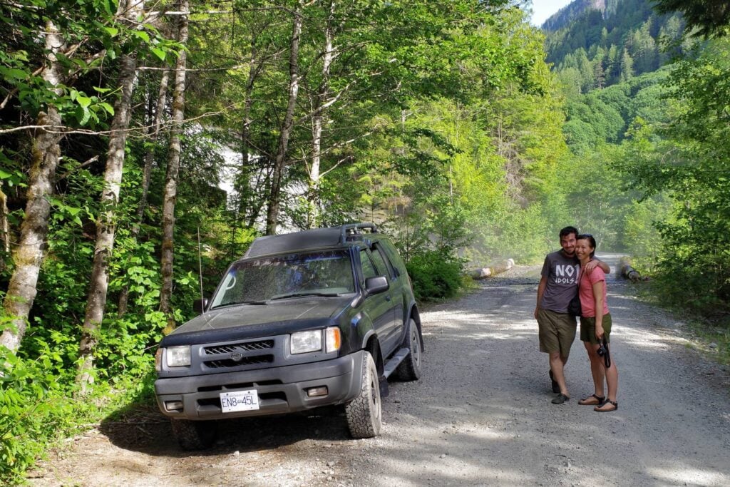 My housemates Gab and Radek very happy to be out in the backcountry.